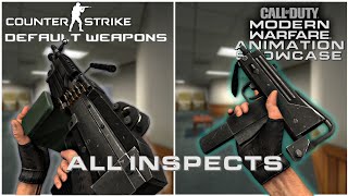 CounterStrike Source  Default Weapons with MW19MW22 Inspect Animations Showcase 1080p 60FPS [upl. by Lexis]