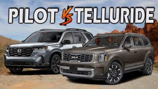 2024 Kia Telluride VS 2025 Honda Pilot  Which Family SUV Truly Reigns Supreme [upl. by Rephotsirhc]