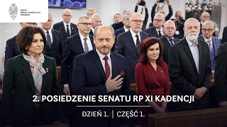 2 posiedzenie Senatu RP XI kadencji Dzień 1 Część 1 [upl. by Kan]