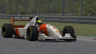 Sennas MP48 Around Imola Pre1995 Assetto Corsa [upl. by Aelanna902]