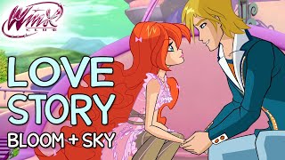 Bloom and Sky love story  FATE THE WINX SAGA  SEASON 1 moments [upl. by Aisatana]