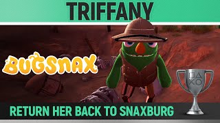 Bugsnax  Triffany  Return every Grumpus to Snaxburg 🏆  All Main Missions  Trophy Guide [upl. by Ahsirkal]