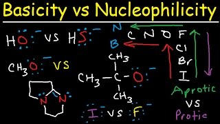 Basicity vs Nucleophilicity  Steric Hindrance [upl. by Alana]