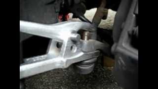 BMW E38 How to use a ball joint removal tool [upl. by Nairolf]