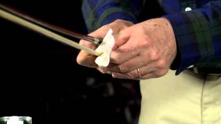 Violin  Cleaning your bow hairs [upl. by Fries]