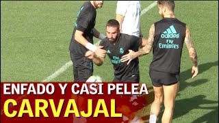 El monumental enfado de Carvajal pelotazo que pudo acabar en pelea  Diario AS [upl. by Polivy11]