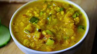 Moong Dal with Zucchini  One pot Dal  Indian Dal Recipes [upl. by Campney]