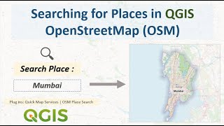 How to Search Places on QGIS Map [upl. by Nyledaj494]