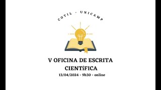 V Oficina de Escrita Científica [upl. by Nesbitt]