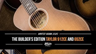 Max at NAMM 2020 Builders edition Taylor 912CE and 652CE [upl. by Ruy532]