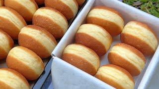 Tanpa Cetakan Donat Tanpa Bread Improver Resep Dan Cara Ini Bikin Donatku Berwhite Ring Tinggi [upl. by Amalbergas]