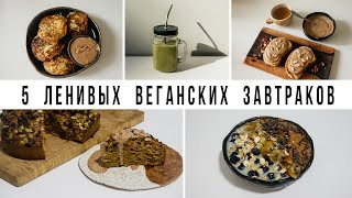 5 ЛЕНИВЫХ ВЕГАНСКИХ ЗАВТРАКОВ  Vegan Family  БЫСТРЫЕ ПРОСТЫЕ ВКУСНЫЕ РЕЦЕПТЫ [upl. by Yadrahc]