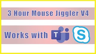 3 Hour Mouse jiggler version 4  Keep Computer Awake MS Teams [upl. by Atat445]