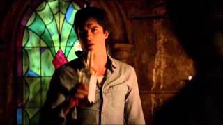 Damon returns from the prison world 6x05  The Vampire Diaries [upl. by Metzger]