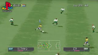 World Soccer Winning Eleven 2002 PS1 Gameplay [upl. by Haisi]