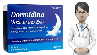 DORMIDINA doxilamina dormidina 25 mg dormidina para que sirve dormidina pastillas para dormir [upl. by Othelia]