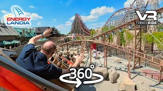 The Flying Dragon Of Energylandia 360° Draken VR Roller Coaster onride POV [upl. by Bagger837]