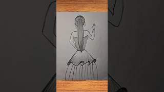 Girl drawing back side 🌹 viralshort trendingshorts art drawing artsforknowledge [upl. by Javed133]