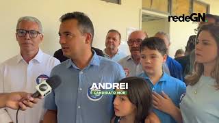 Candidato do MDB Andrei Gonçalves vota nessa manhã na UNIVASF em Juazeiro [upl. by Yatnuhs]