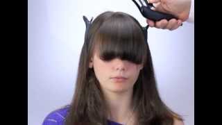 How to cut bangs and fringes the new way with Freestyla amp Wahl Clippers [upl. by Mellette]