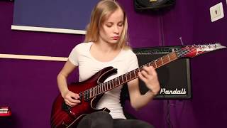 Conquering Dystopia Lachrymose guitar cover by Laura Lace Riga Latvia [upl. by Senga]