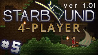 Starbound 10  5  Hidden Silver 4 Player Starbound Gameplay [upl. by Eedya]