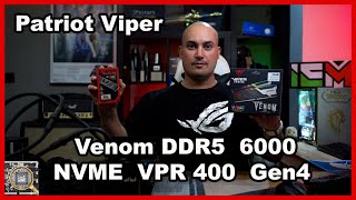 Patriot Viper Venom DDR5 6000  VPR400 NVMe Gen4 Review [upl. by Minoru]