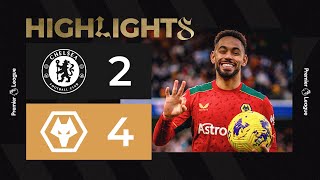 CUNHA HATTRICK Chelsea 24 Wolves  Highlights [upl. by Jak]