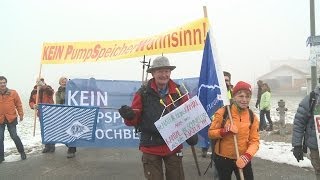 Protestmarsch gegen Pumpspeicherkraftwerk am Jochberg Kochel am See 111213 [upl. by Patrizius]