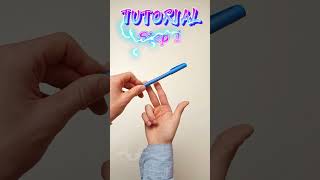 Easy pen trick Thumb around reverse penspinning bizorus [upl. by Nyrmac]