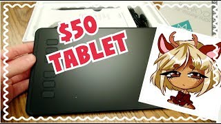 ☆ GREAT BEGINNER DRAWING TABLET  SPEEDPAINT Huion H640P ☆ [upl. by Arri]