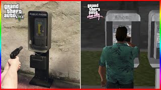 GTA GAMES PAYPHONE EVOLUTION GTA V  GTA 1 [upl. by Nadbus]