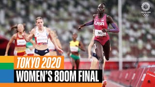 Womens 800m final 🏃‍♀️  Tokyo Replays [upl. by Bain]