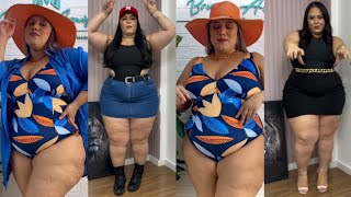 Summer Try On Haul 2024 Plus size bodysuit fashion haul 💖 [upl. by Anhoj]