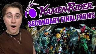 Kamen Rider Secondary Rider Henshin Final Form and Finishers REACTION [upl. by Drawets179]