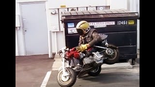 How to ride a motorcycle Z50 Honda sidecar [upl. by Rahr]