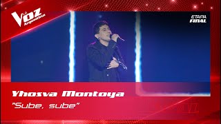 Yhosva Montoya  “Sube sube”  Final  La Voz Argentina 2022 [upl. by Noislla]