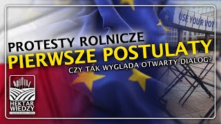 PROTESTY ROLNICZE  PIERWSZE POSTULATY  HEKTAR WIEDZY [upl. by Haidabo]