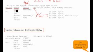 PIC16 Microcontrollers Unit 27 Ch 54 Time Delays in Assembly [upl. by Kcirred132]