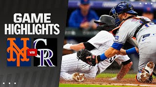 Mets vs Rockies Game Highlights 8624  MLB Highlights [upl. by Sower492]