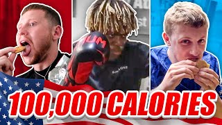 SIDEMEN 100000 CALORIES IN 24 HOURS CHALLENGE USA EDITION [upl. by Haonam]