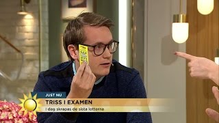 Historiskt Trissskrap i tv quotBlev INGEN vinstquot  Nyhetsmorgon TV4 [upl. by Hayouqes]