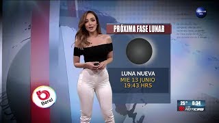 Gaby Lozoya clima 8 de junio 2018 HD [upl. by Ayal764]