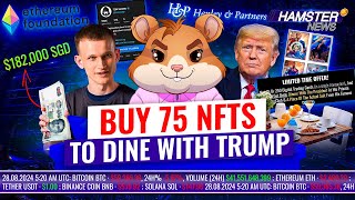 Vitalik Buterins salary Trump’s new NFT collection TON’s call for Durov’s release ⚡️ Hamster News [upl. by Welker441]