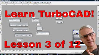 Lesson 3 of 12  Use TurboCAD to Draw the Snapper Frame [upl. by Suravart]