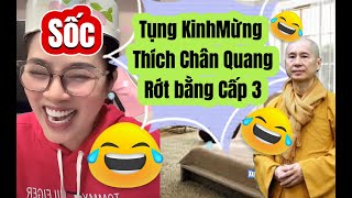 Sốc  Thuý Xinh Đẹp Bán Khô Cá Tụng Kinh Tiễn Vong Bằng Cấp 3 Thích Chân Quang [upl. by Hasile472]