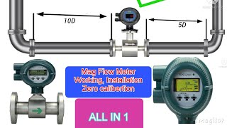 Electro magnetic mag flow meter Working Installation amp Zero calibration all in 1 by kaptaan khan [upl. by Claudian]