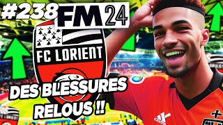 DES BLESSURES RELOU  Carrière Football Manager 2024 238 [upl. by Anida]