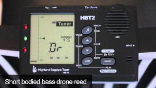 HBT2 Bagpipe Tuner Bass Drone Detection [upl. by Edouard624]