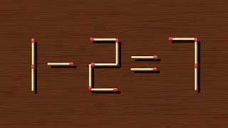 Move only 1 stick to make equation correct Matchstick puzzle ✔ [upl. by Naashom546]